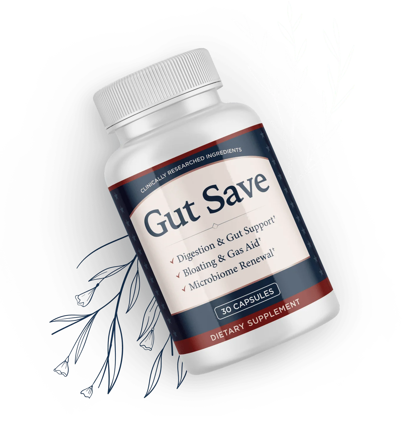 GutSave Supplement Bottle